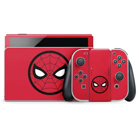 Marvel Spiderman Spiderman Emblem Nintendo Switch OLED (2021) Skin